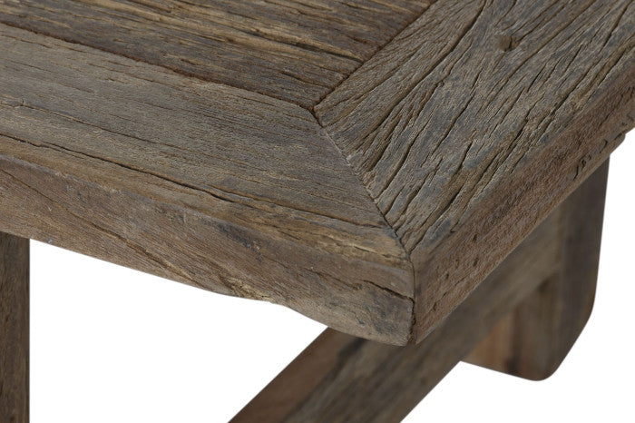 Mesa de Centro de Teca Reciclada 140x70x45 cm – Natural