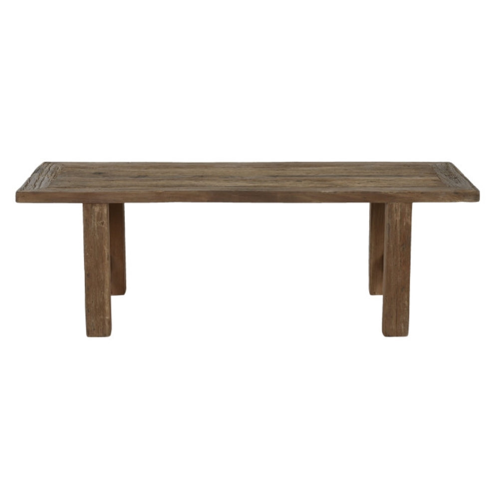 Mesa de Centro de Teca Reciclada 140x70x45 cm – Natural
