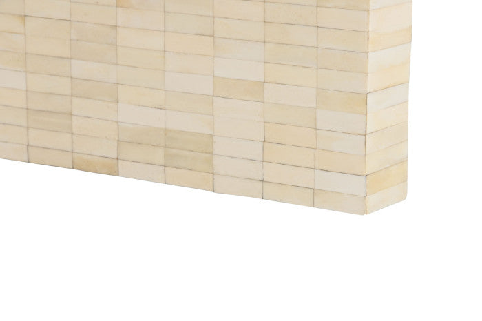 Mesa de Centro de Hueso Taracea 128x61,5x47 cm – Hecha a Mano
