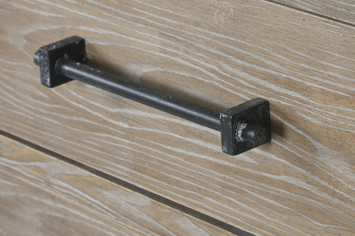Cómoda madera de hevea 100x40x88 natural