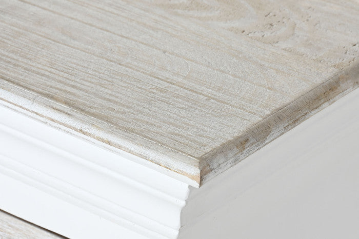 Cajonera mango 115x40x80 desgastado blanco