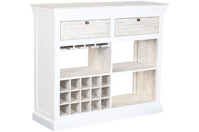 Botellero mango 120x40x98 desgastado blanco