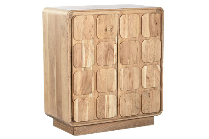 Mueble bar acacia mdf 90x45x100 natural