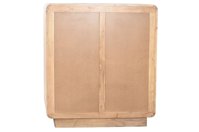 Mueble bar acacia mdf 90x45x100 natural