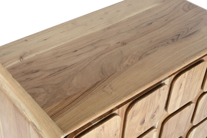 Mueble bar acacia mdf 90x45x100 natural