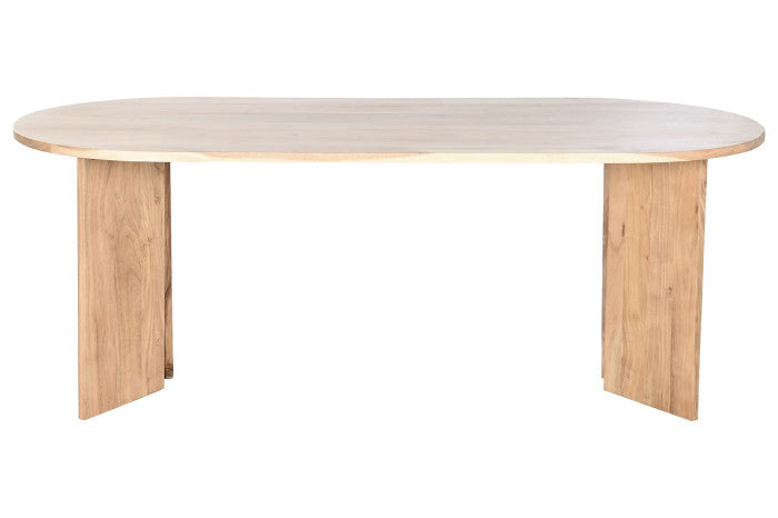 Mesa de comedor de acacia 200 × 90 × 76 cm