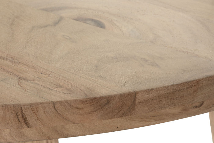 Mesa Redonda Comedor Acacia 115x115x76 – Natural
