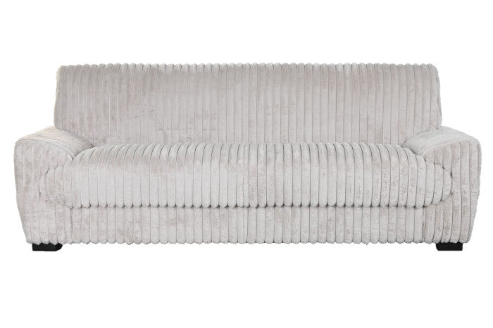 Sofá de Poliéster Efecto Pelo Beige 198 × 84 × 79 cm