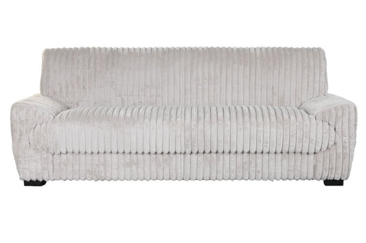 Sofá de Poliéster Efecto Pelo Beige 198 × 84 × 79 cm