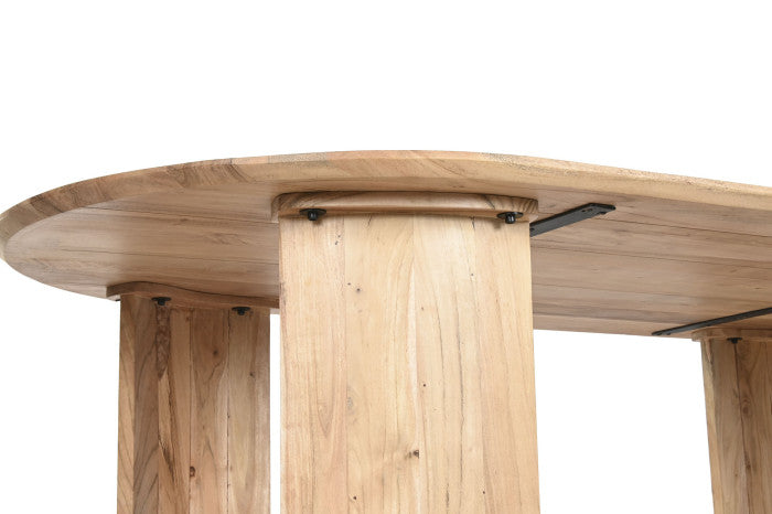 Mesa Comedor Acacia 200x100x75 – Ovalada Natural