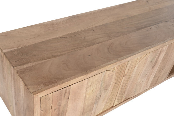 Mueble TV de Acacia 150 × 40,5 × 55 cm