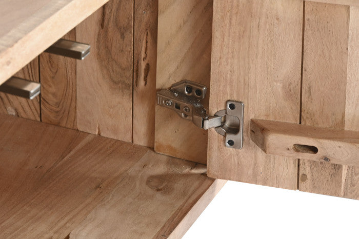 Mueble TV de Acacia 150 × 40,5 × 55 cm