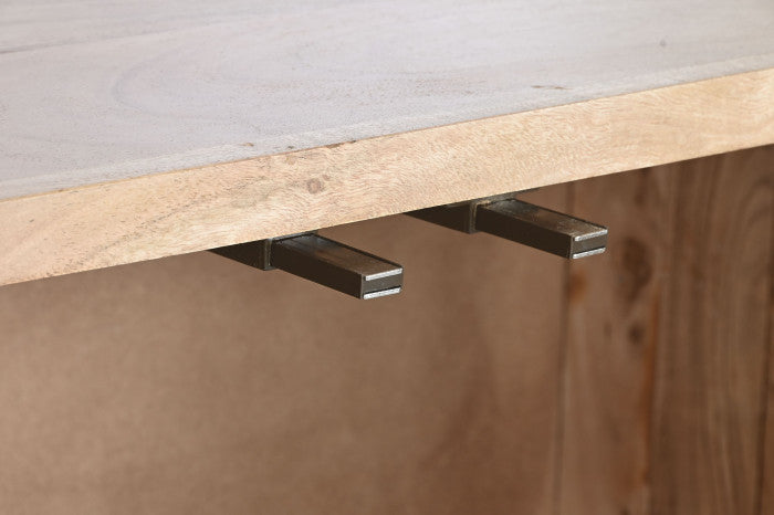 Mueble TV de Acacia 150 × 40,5 × 55 cm