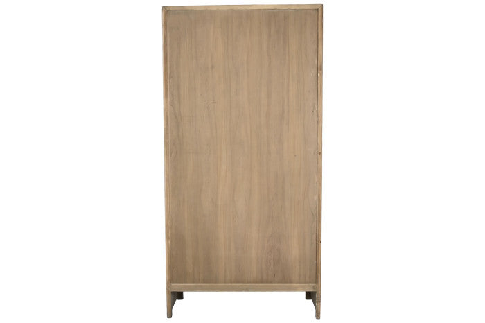 Armario de olmo macizo 100x50x200 cm – 2 puertas y 2 cajones