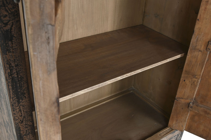 Armario de olmo macizo 100x50x200 cm – 2 puertas y 2 cajones