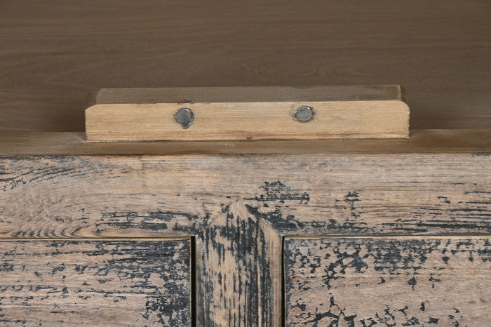 Armario de olmo macizo 100x50x200 cm – 2 puertas y 2 cajones