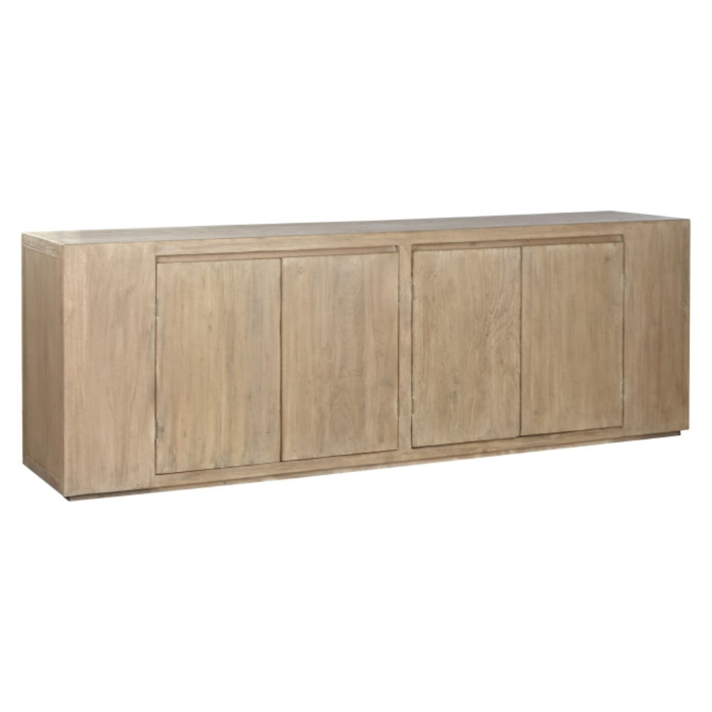 Aparador de olmo macizo 240x50x83 cm – 4 puertas