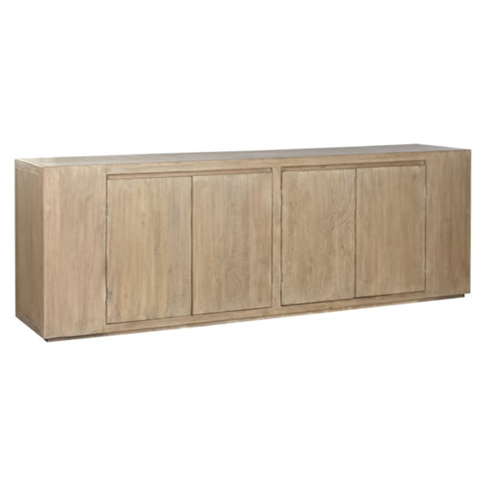 Aparador de olmo macizo 240x50x83 cm – 4 puertas