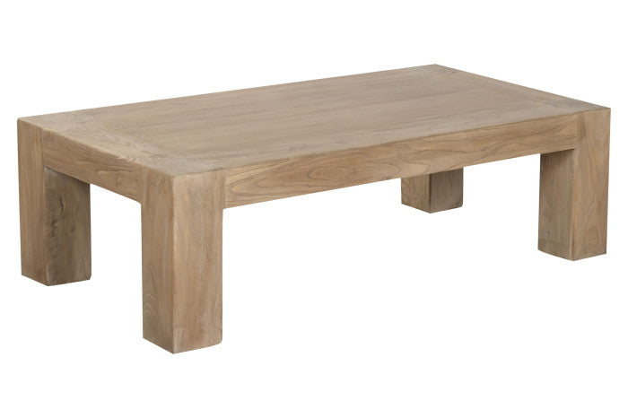 Mesa de Centro de Olmo Macizo 140x70x42 cm