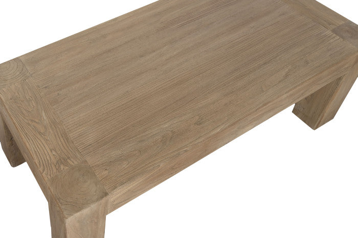 Mesa de Centro de Olmo Macizo 140x70x42 cm