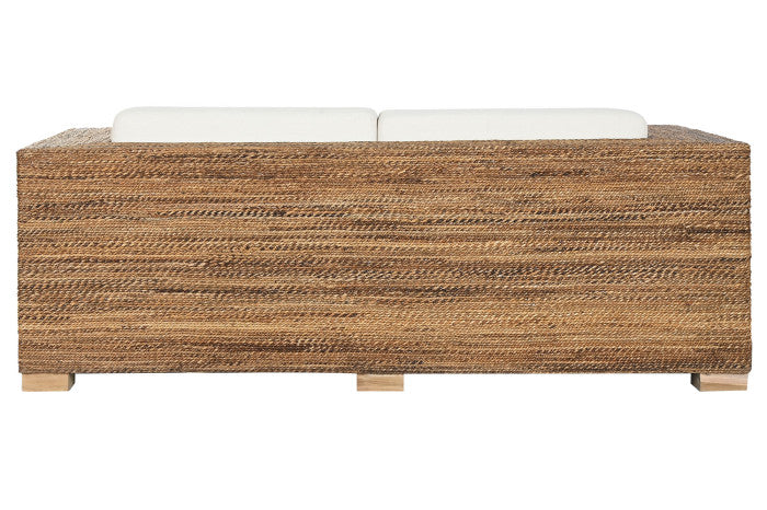 Sofá Fibra Teca 192x92x65 3 Plazas + Cojines