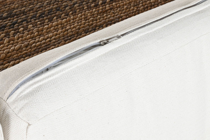 Sofá Fibra Teca 192x92x65 3 Plazas + Cojines