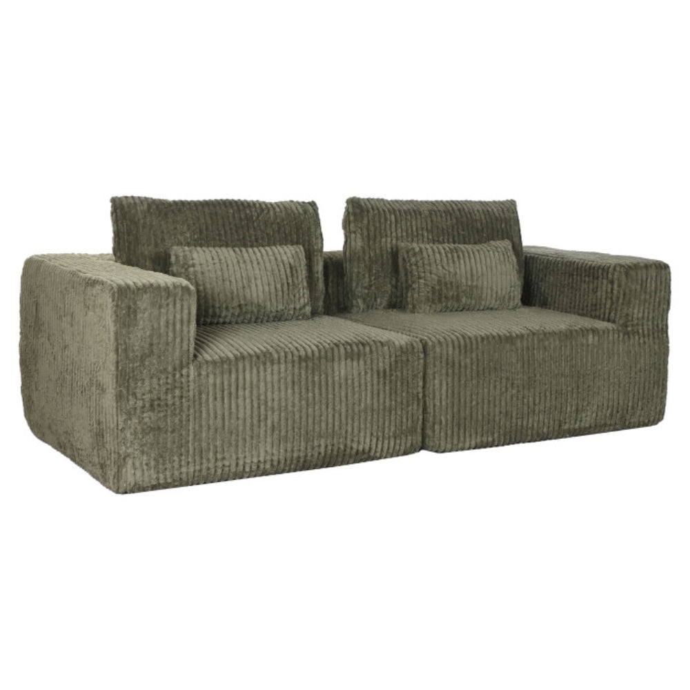 Sofá Poliéster 220x158x91 Modular Pana Verde