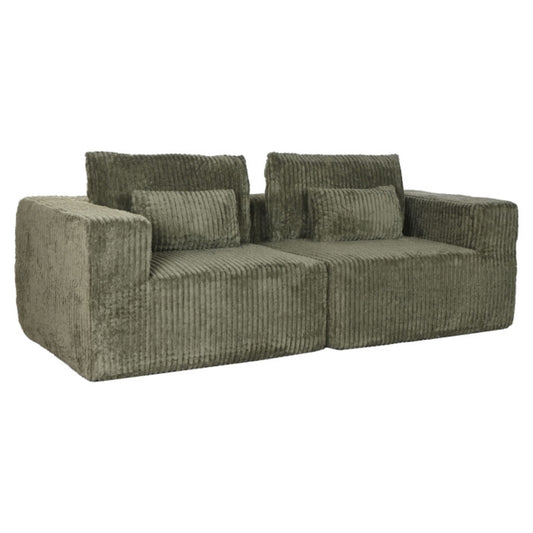 Sofá Poliéster 220x158x91 Modular Pana Verde