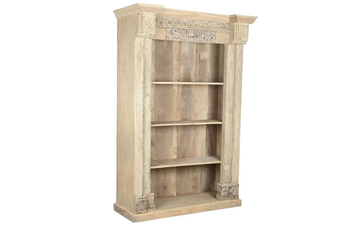 Estantería Teca 150x60x210 cm Tallas Antiguas Natural