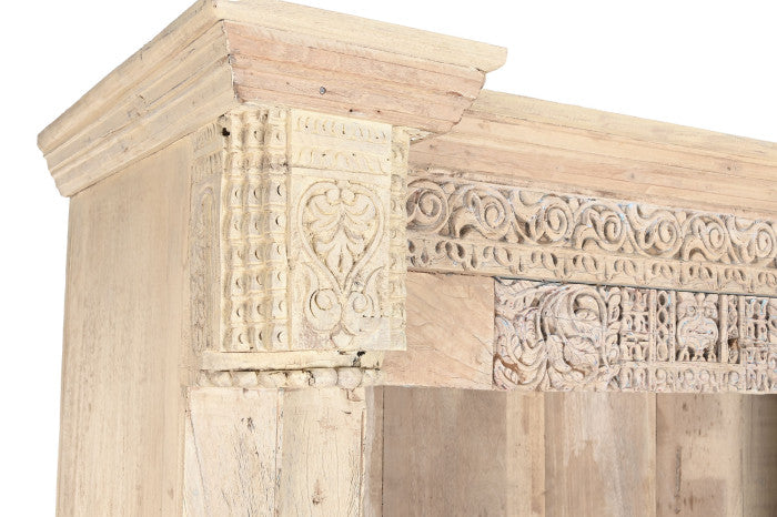 Estantería Teca 150x60x210 cm Tallas Antiguas Natural