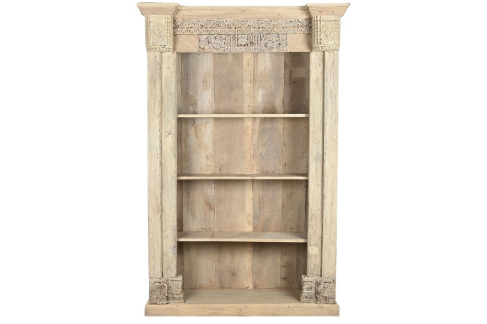 Estantería Teca 150x60x210 cm Tallas Antiguas Natural