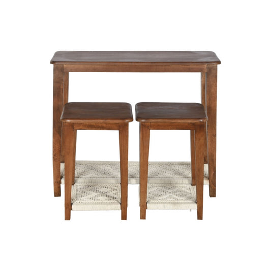 Consola mango algodón 95x40x81 con 2 mesitas
