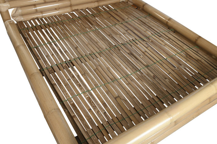 Cama de Bambú y Ratán Natural para Colchón 180x200