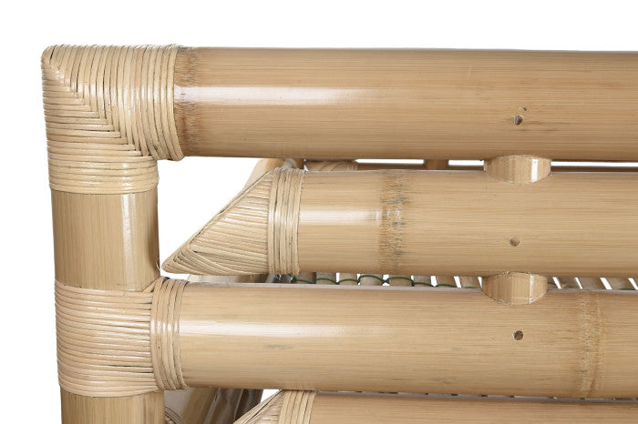 Cama de Bambú y Ratán Natural para Colchón 180x200