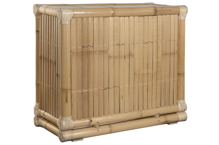 Cómoda bambú y ratán 112x50x95 natural