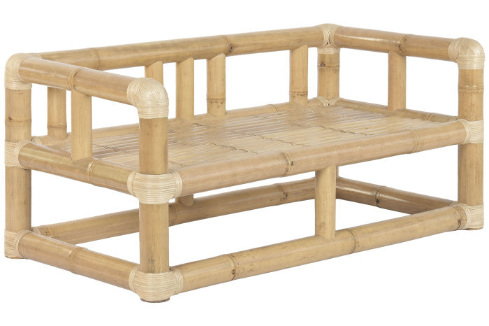 Sofa Set 4 Bambú Ratán 135x70x80