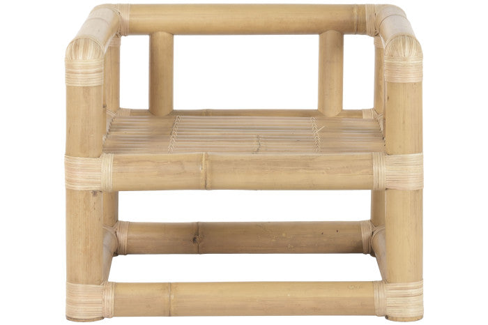Sofa Set 4 Bambú Ratán 135x70x80