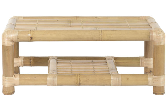 Sofa Set 4 Bambú Ratán 135x70x80