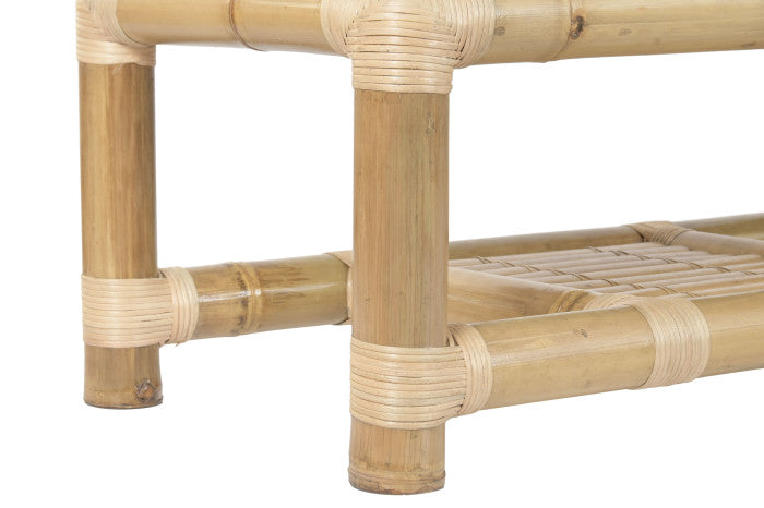 Sofa Set 4 Bambú Ratán 135x70x80