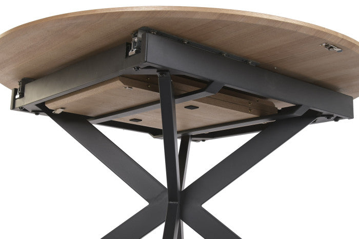 Mesa Comedor Metal MDF 120x120x75 – Extensible hasta 200 cm