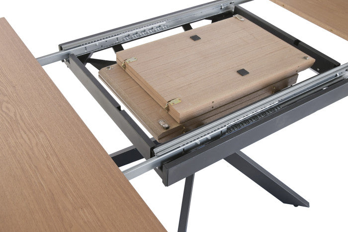 Mesa Comedor Metal MDF 120x120x75 – Extensible hasta 200 cm