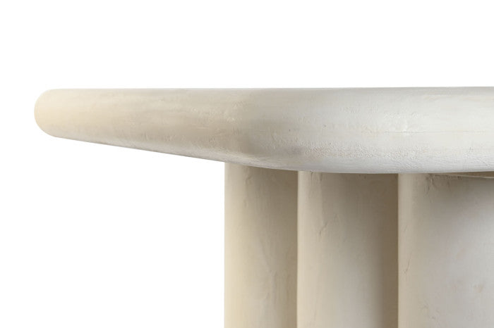 Mesa Comedor Resina MDF 180x90x76 – Rugoso Blanco