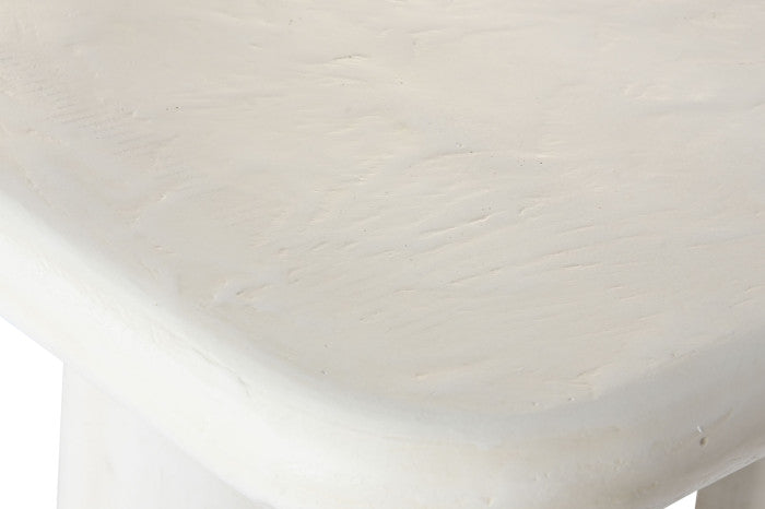 Mesa Comedor Resina MDF 180x90x76 – Rugoso Blanco