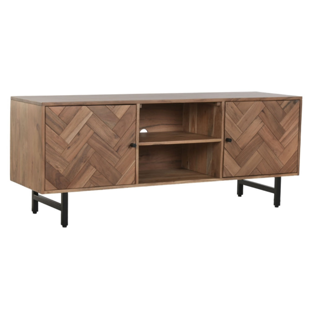 Mueble TV de Acacia 150 × 40,5 × 55 cm