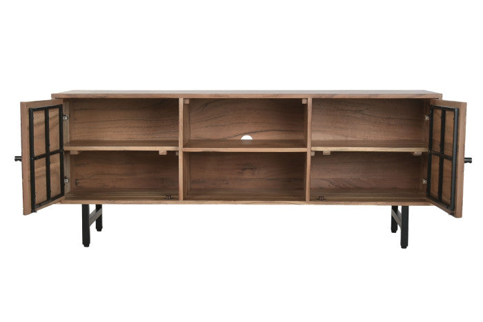 Mueble TV de Acacia 150 × 40,5 × 55 cm