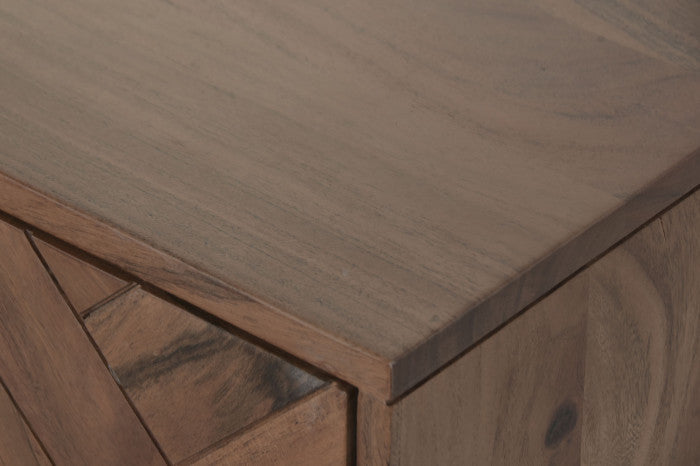 Mueble TV de Acacia 150 × 40,5 × 55 cm