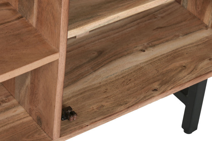 Mueble TV de Acacia 150 × 40,5 × 55 cm