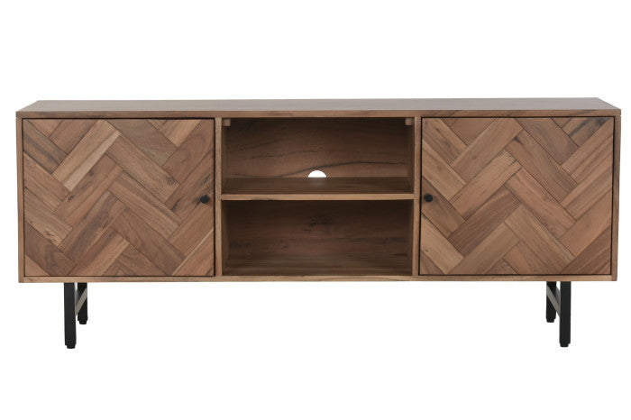 Mueble TV de Acacia 150 × 40,5 × 55 cm