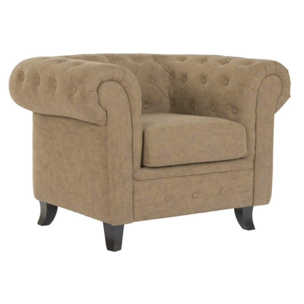 Sillón de Madera y PU – 110 x 81 x 76 cm