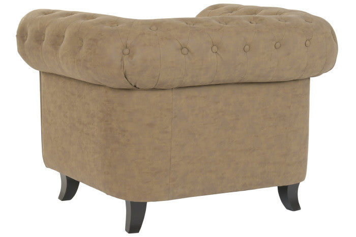 Sillón de Madera y PU – 110 x 81 x 76 cm